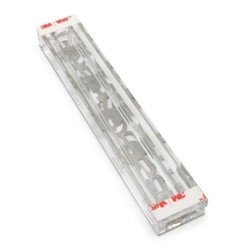 Dorit Judaica Acrylic Mezuzah Case With Colorful Heart Design