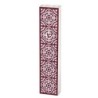 Dorit Judaica Acrylic Mezuzah Case with Aluminum Front - Red Garden
