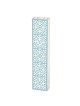 Dorit Judaica Étui Mezouza en Acrylique avec Façade en Aluminium - Jardin Bleu