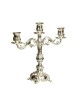 Silver Plated Three Branch Candelabrum o... | Traditional Candlesticks