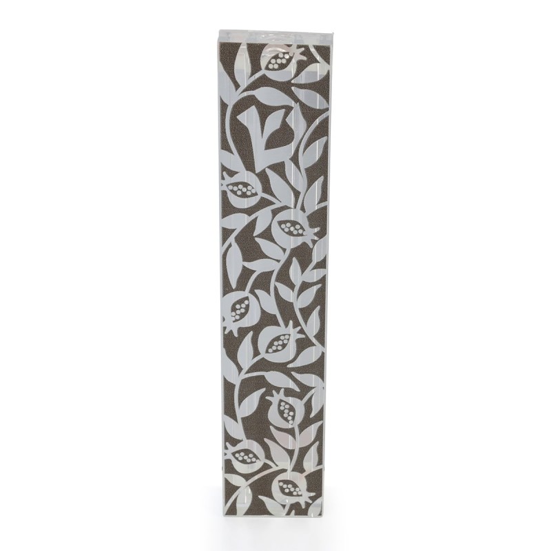 Dorit Judaica Pomegranate Vines Mezuzah Case