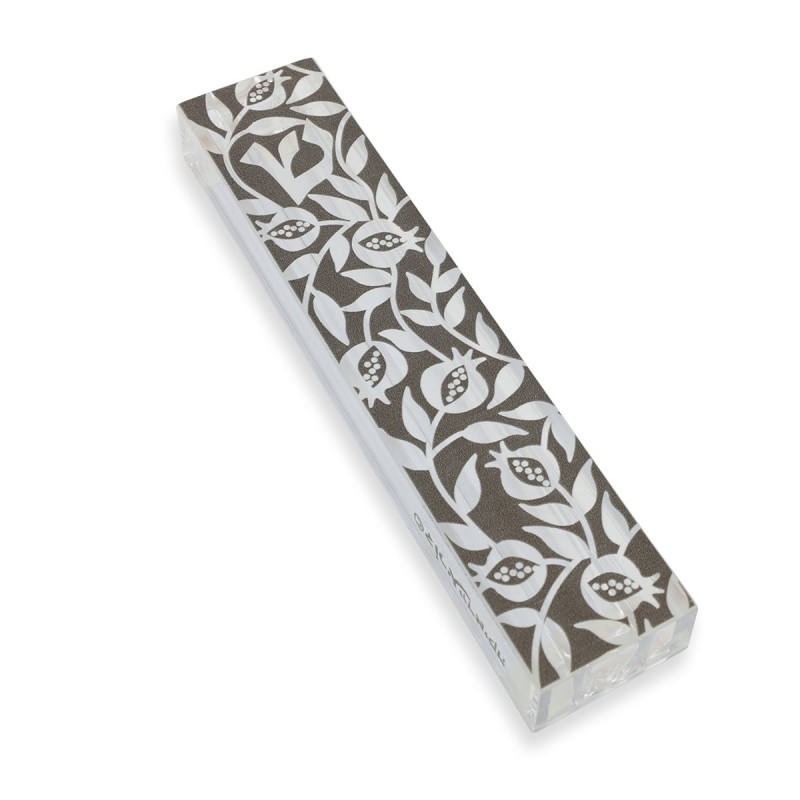 Dorit Judaica Pomegranate Vines Mezuzah Case