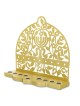 Dorit Judaica Menorah & Floral Pattern Aluminum Hanukkah Menorah