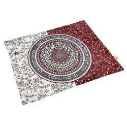 Dorit Judaica Challah Cover With Mandala Pattern and Shabbat Verses