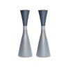 Yair Emanuel Large Cone Shaped Candlesticks with Ban... | Candlesticks