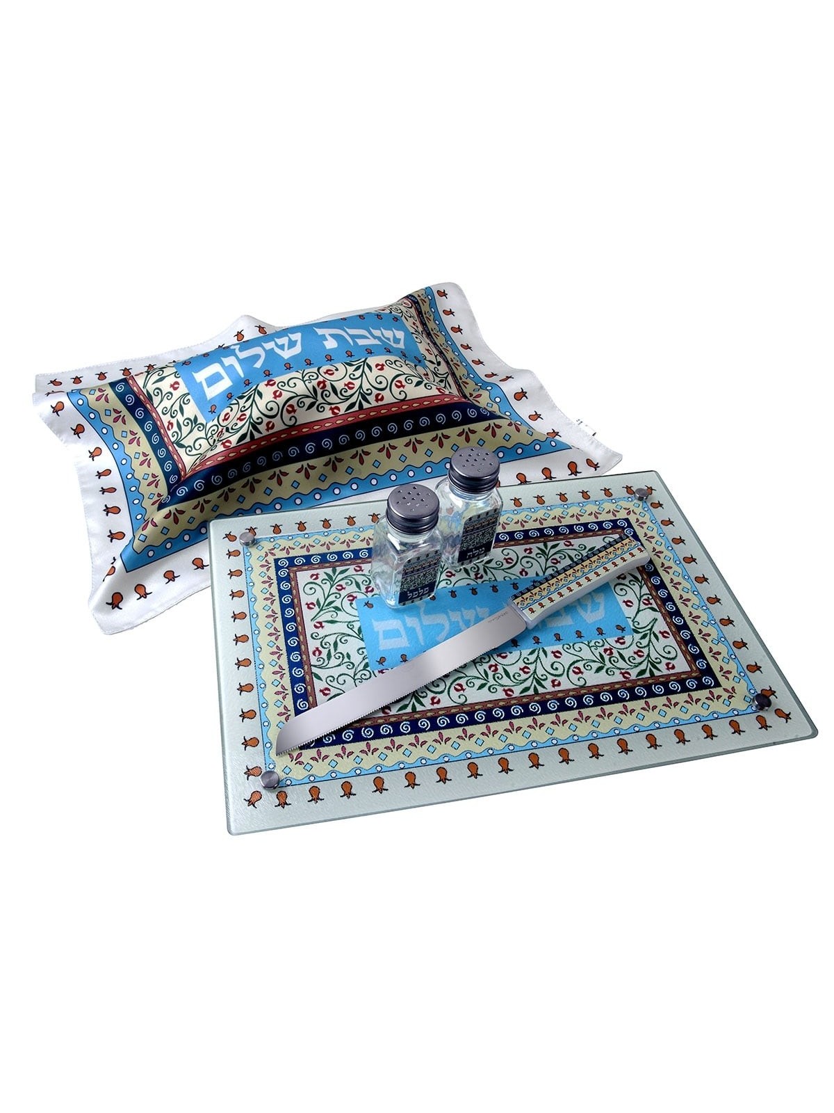 Dorit Judaica Challah Cover - Rectangle Pomegranate Design