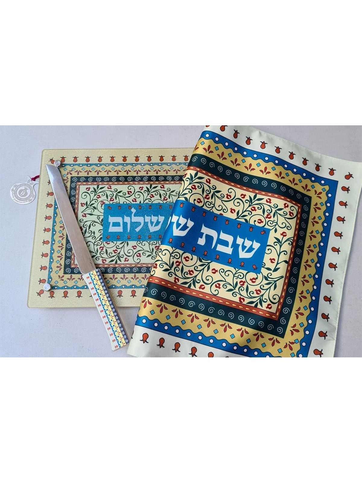 Dorit Judaica Challah Cover - Rectangle Pomegranate Design