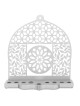 Dorit Judaica Mandala & Floral Pattern Aluminum Hanukkah Menorah