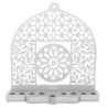 Dorit Judaica Mandala & Floral Pattern Aluminum Hanukkah Menorah