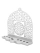 Dorit Judaica Mandala & Floral Pattern Aluminum Hanukkah Menorah