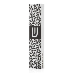 Dorit Judaica Black & White Laser-Cut Pattern Mezuzah Case