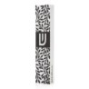 Dorit Judaica Black & White Laser-Cut Pattern Mezuzah Case