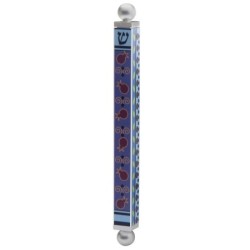 Dorit Judaica Pomegranates Mezuzah Case with Shin