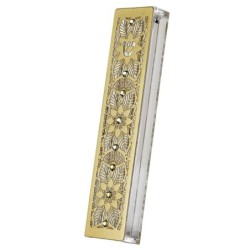 Dorit Judaica Gold-Plated Acrylic Mezuzah Case