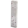 Dorit Judaica Acrylic Mezuzah Case with Laser-Cut Steel and Swarovski