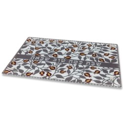 Designer Challah Board With Pomegranate Motif By Dorit Judaica (Red &