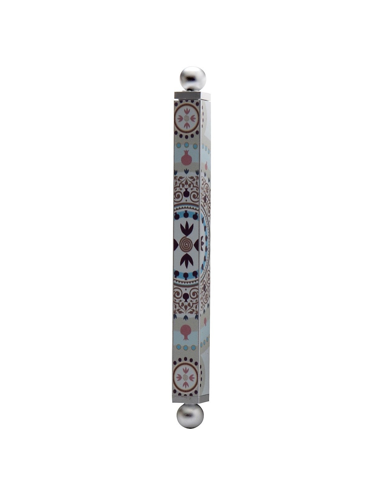 Dorit Judaica Floral Pomegranate Mandala Mezuzah