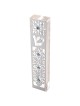Dorit Judaica Acrylic Mezuzah Case with Laser-Cut Steel and Swarovski