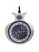 Dorit Judaica Stainless Steel Pomegranate Wall Hanging - 12 Blessings