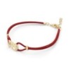 Ahava (Love) Sterling Silver and Leather Bracelet