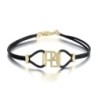 Ahava (Love) Sterling Silver and Leather Bracelet