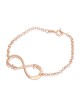 Gold Plated English / Hebrew Infinity Name Bracelet (Up To 2 Names)