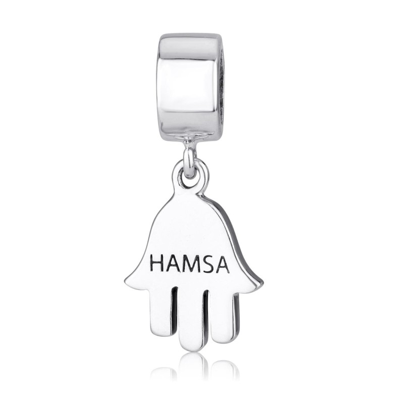 Marina Jewelry Engraved Hamsa Pendant Charm
