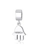 Marina Jewelry Engraved Hamsa Pendant Charm