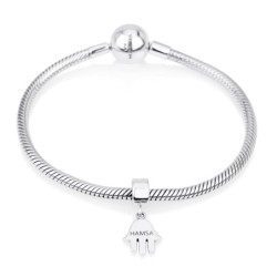 Marina Jewelry Engraved Hamsa Pendant Charm