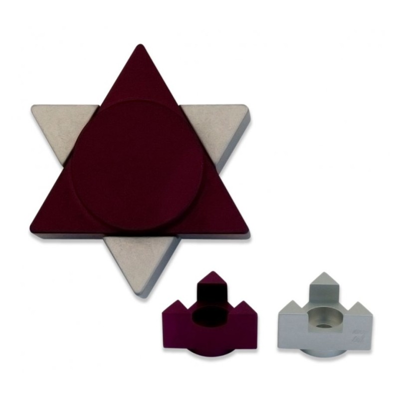 Avner Agayof Aluminum Travel Shabbat Candl... | Candlesticks by Agayof