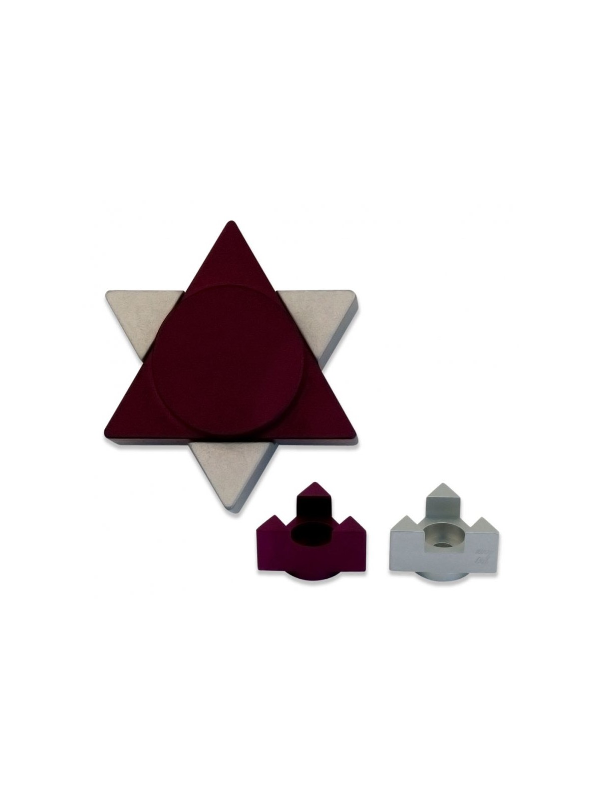 Avner Agayof Aluminum Travel Shabbat Candl... | Candlesticks by Agayof