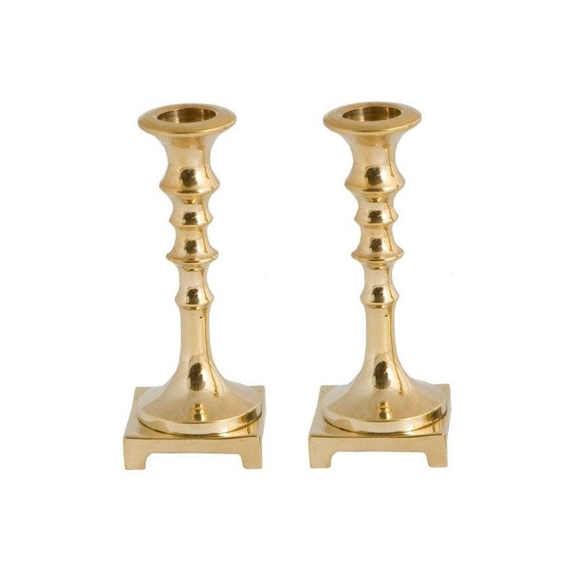 Israel Museum Brass Candlesticks. Replica. Poland 19th century