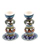 Shabbat Candlesticks Set. Armenian Ceramic