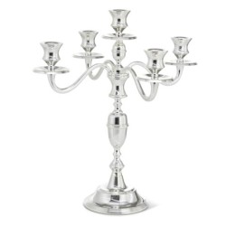 Silver-Plated 5-Armed Candelabra
