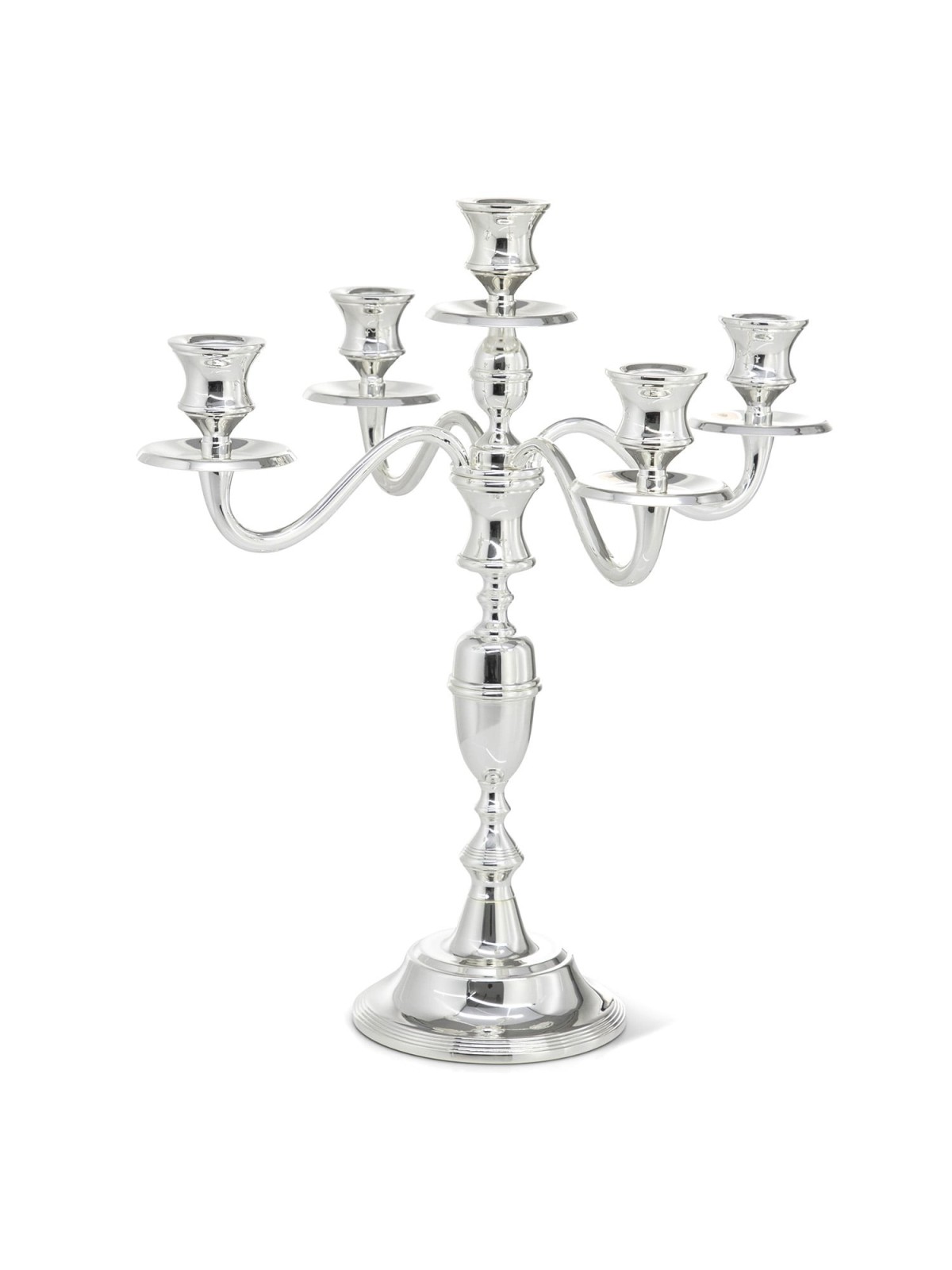 Silver-Plated 5-Armed Candelabra