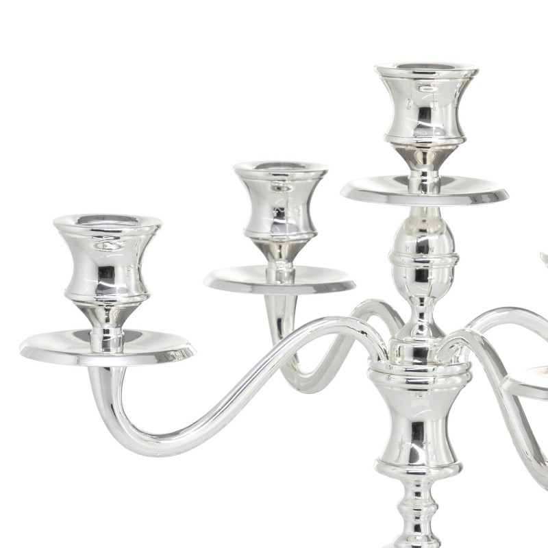 Silver-Plated 5-Armed Candelabra