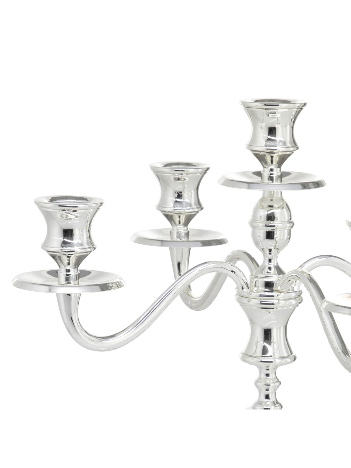Silver-Plated 5-Armed Candelabra