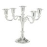 5-Arm Silver-Plated Jewish Candelabra "Kennedy" by Hazorfim