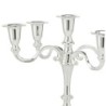 5-Arm Silver-Plated Jewish Candelabra "Kennedy" by Hazorfim