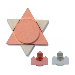 Avner Agayof Anodized Aluminum Travel Shab... | Candlesticks by Agayof