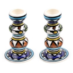 Pair of Candlesticks. Armenian Ceramic
