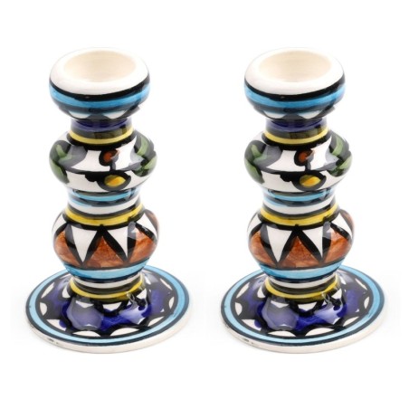 Pair of Candlesticks. Armenian Ceramic