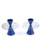 Shabbat Shalom: Modern Aluminum Candlesticks. Variety of Colors. Agayo