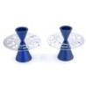 Shabbat Shalom: Modern Aluminum Candlesticks. Variety of Colors. Agayo