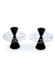 Shabbat Shalom: Modern Aluminum Candlesticks. Variety of Colors. Agayo