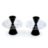 Shabbat Shalom: Modern Aluminum Candlesticks. Variety of Colors. Agayo