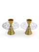 Shabbat Shalom: Modern Aluminum Candlesticks. Variety of Colors. Agayo