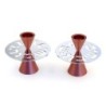 Shabbat Shalom: Modern Aluminum Candlesticks. Variety of Colors. Agayo