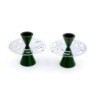 Shabbat Shalom: Modern Aluminum Candlesticks. Variety of Colors. Agayo