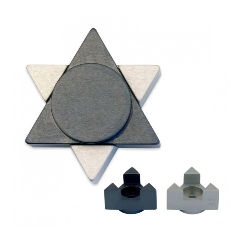 Avner Agayof Anodized Aluminum Travel Shab... | Candlesticks by Agayof